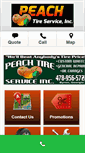 Mobile Screenshot of peachtire.com
